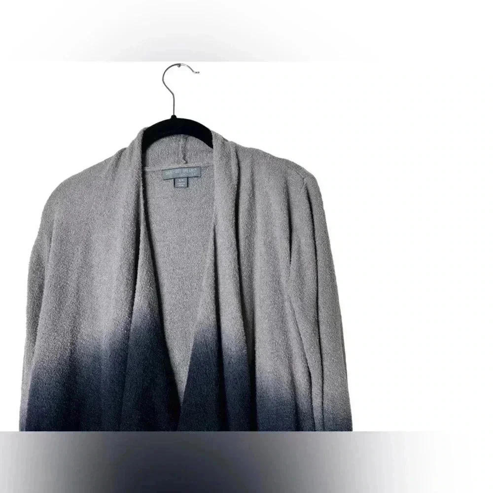 BAREFOOT DREAMS CozyChic Lite Ombre Calypso Wrap Cardigan Loden Carbon S/M - Picture 9 of 16
